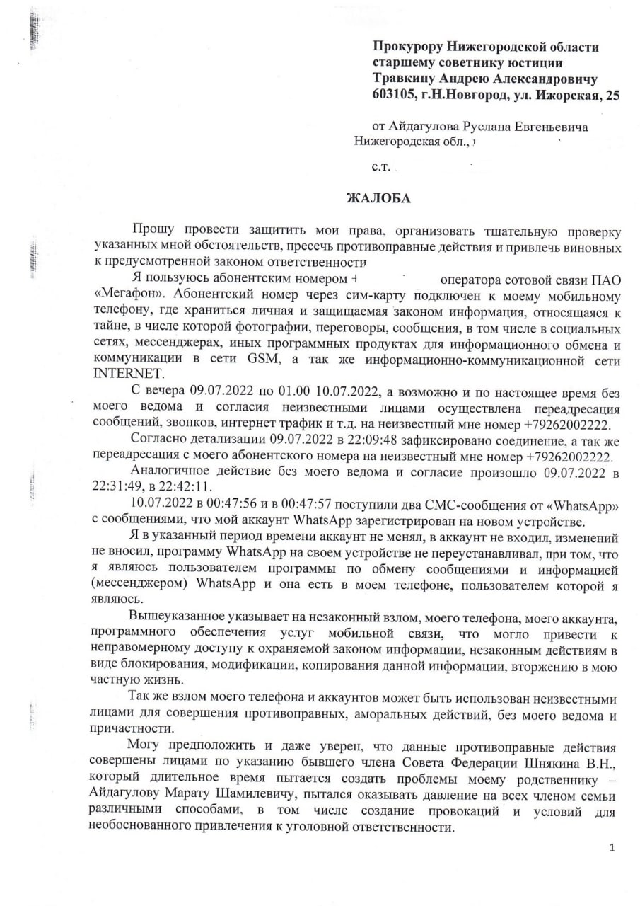 Экс-сенатора Шнякина обвинили в хакерстве Экс-сенатора Шнякина обвинили в хакерстве