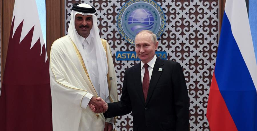 Путин и эмир Катара обменяются мнениями по Украине и региональным вопросам